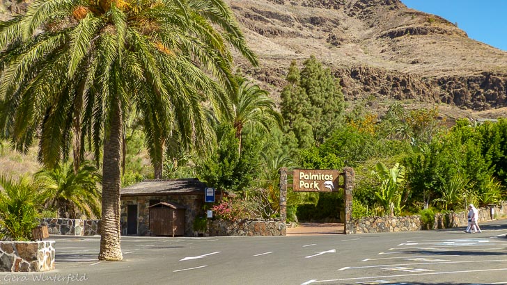 Eingangsbereich des Palmitos Park, Gran Canaria